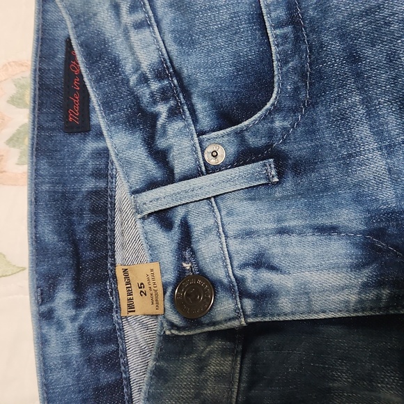 True Religion Chrissy Y2K Skinny Jeans Made in Italy Special Collection size 25 - Picture 2 of 5